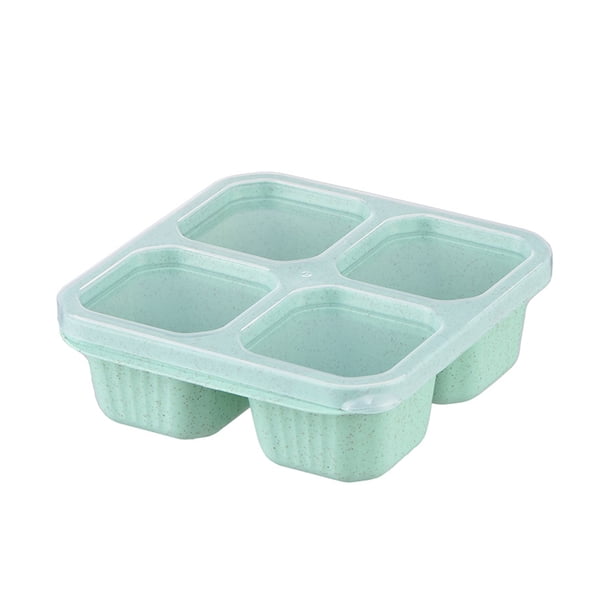 Fiambrera a prueba de polvo Bearachild para aperitivos frescos Caja de comida de trigo PP verde