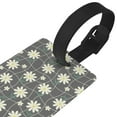 thumbnail image 3 of Sikiie Daisies Flowers Luggage Tags Privacy Cover ID Label Suitcase Tags Identifiers For School Bags,Suitcases, 3 of 7