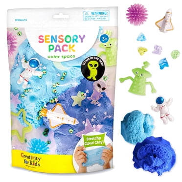 Creativity for Kids Sensory Pack - Outer Space Glowing Summer Crafts | Sensory Toy for Toddlers | Travel Activities for Preschool Boys (Age 3 )