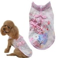 thumbnail image 1 of Pet clothes Pet cheongsam skirt Dog snap clothes Dog vest Pet bipod, 1 of 6