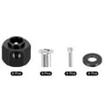 thumbnail image 3 of Aluminum Wheel Hex Hub 9mm Hex Extended Spacers Drive Adapter for RC Crawler Car, Black, 3 of 5
