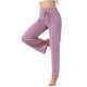 thumbnail image 1 of Pantalones de pijama de mujer INSPIRE CHIC, de pierna ancha, con cordón, pantalones de sudadera elásticos, pantalones de lounge Palazzo, pantalones de yoga para dormir, talla XL, color púrpura, 1 of 6