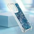 thumbnail image 6 of Case for Motorola Moto Edge 5G 2024 Case Glitter Liquid Cute Clear Phone Case Floating Quicksand Shockproof Protective Bumper Women Girls Cover for Moto Edge 5G 2024 Love Blue YB, 6 of 14