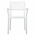 thumbnail image 3 of Compamia Bella Resin Dining Arm Chair White Set of 4, 3 of 3