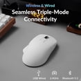 thumbnail image 4 of Mouse Keychron M7 inalámbrico 8K 30K DPI ergonómico blanco, 4 of 9