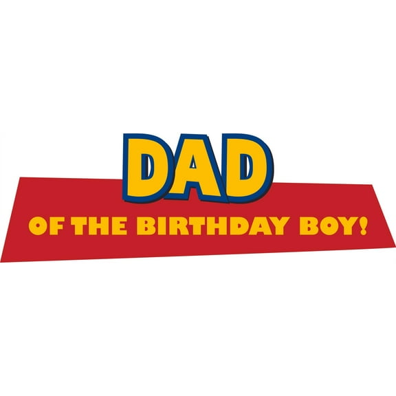 Dad Of The Birthday Logo Princess Queen Sweet Dreams Bedtime Unicorn Lovely Dear Dream Holiday Gift Decorating Ideas Girl Boy Bedroom Wall Decal Sticker - Size: 16 Inch x 16 Inch