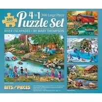 Bits And Pieces Nature Adults Lake River 300-Piece Jigsaw Puzzles