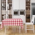thumbnail image 2 of Red Gingham Picnic / Party Plastic Tablecloth Roll, Disposable Picnic colored Table cloth On a Roll With Self Cutter Box,Cut Tablecloth To Your Own Table Size,Indoor/Outdoor, By Clearly Elegant, 2 of 10
