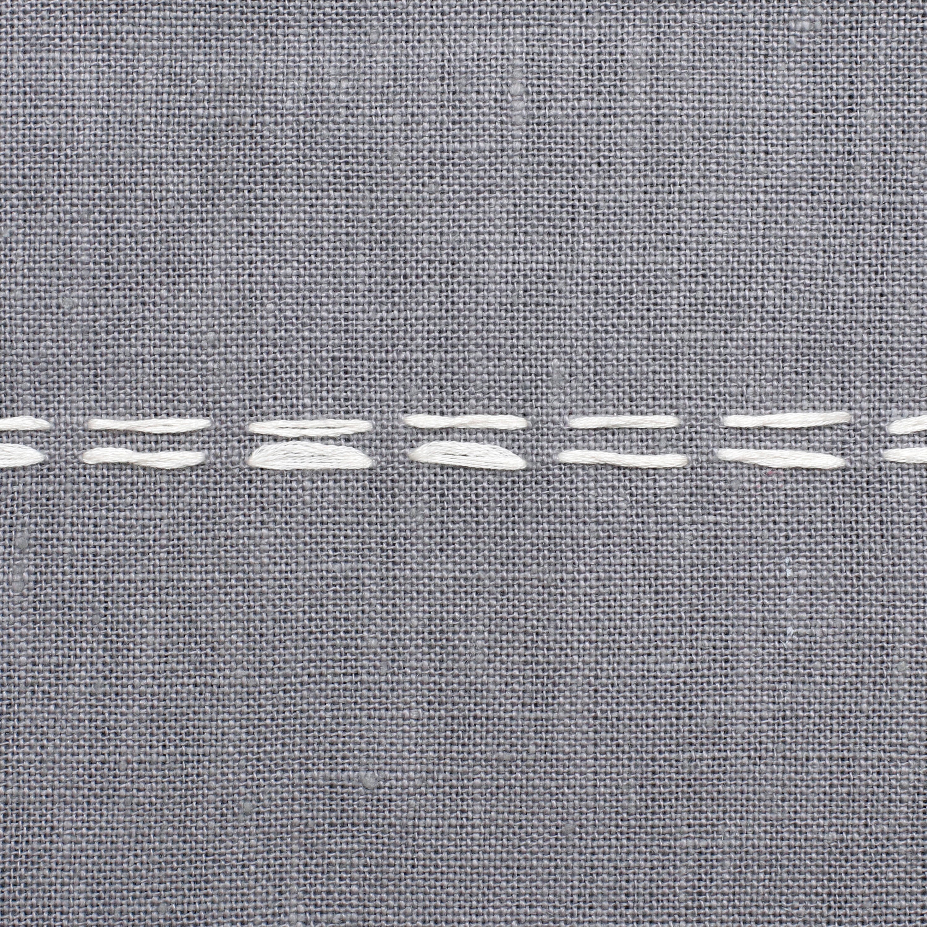 Harlow Hill Faye 20" x 20" Slate Gray Striped Linen Adult Decorative Throw Pillow Cover