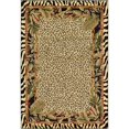 thumbnail image 1 of Unique Loom Wildlife Cheetah Border Design Rug 6' x 9' Rectangle Ivory/Black, 1 of 10