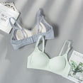 thumbnail image 3 of CHAOYUNYI 3/5 Pack Lightly Padded Bras for Girls,Teens and Petite Women,Solids Training Bras Adjustable Strap Youth Sports Bras, 3 of 7