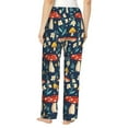 thumbnail image 3 of Daiia Colorful Mushrooms Women's Sleep Pant with Pockets and Drawstring,Pajama Pants-XX-Large, 3 of 9