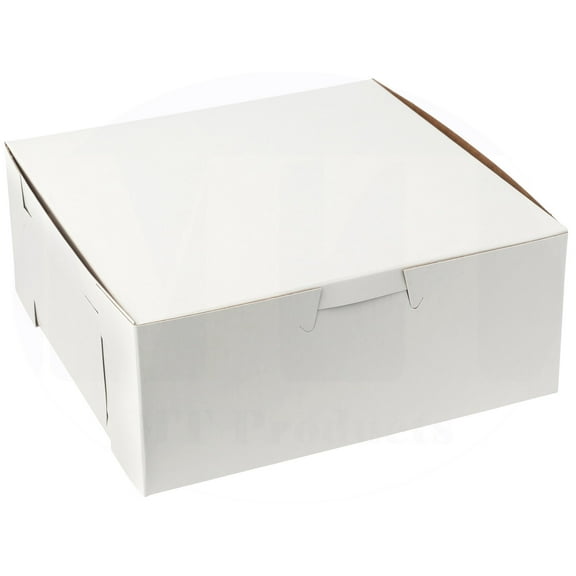MT Products White Cupcake Boxes - 6" x 6" x 2.5" Bakery Boxes - Pack of 15