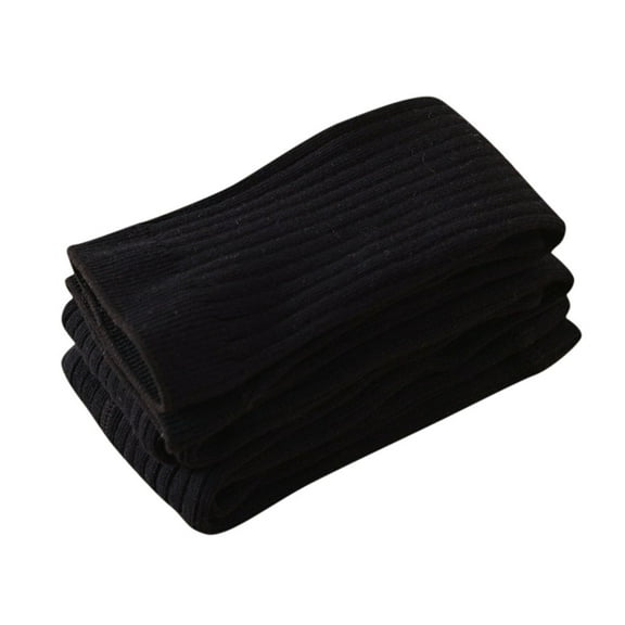 Generic Girls Baby Kids Solid Leggings Comfortable Vertical Long Tights Stockings Soft and Comfotable（3-5 Years Black）