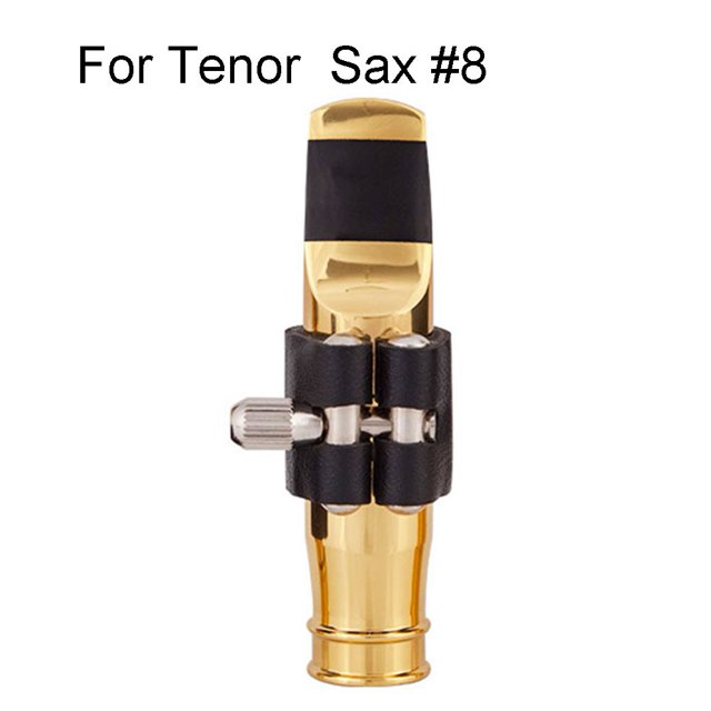 Embouchure en Métal avec Clip pour Saxophone Tenor Soprano Alto Taille 56789