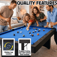 thumbnail image 6 of Freetime Fun 6 FT Deluxe Portable Pool Table with Billiard Tables Accessories (Blue Felt) - RB2150, 6 of 6