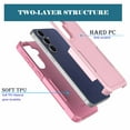 thumbnail image 4 of Galaxy S25 FE 5G Case,Sturdy Phone Case for Samsung S25 FE 5G 2025 6.7 inch,Njjex Shockproof Protection Heavy Duty Armor Hard Plastic & Rubber Rugged Bumper 2-in-1 Case Cover-Pink, 4 of 7