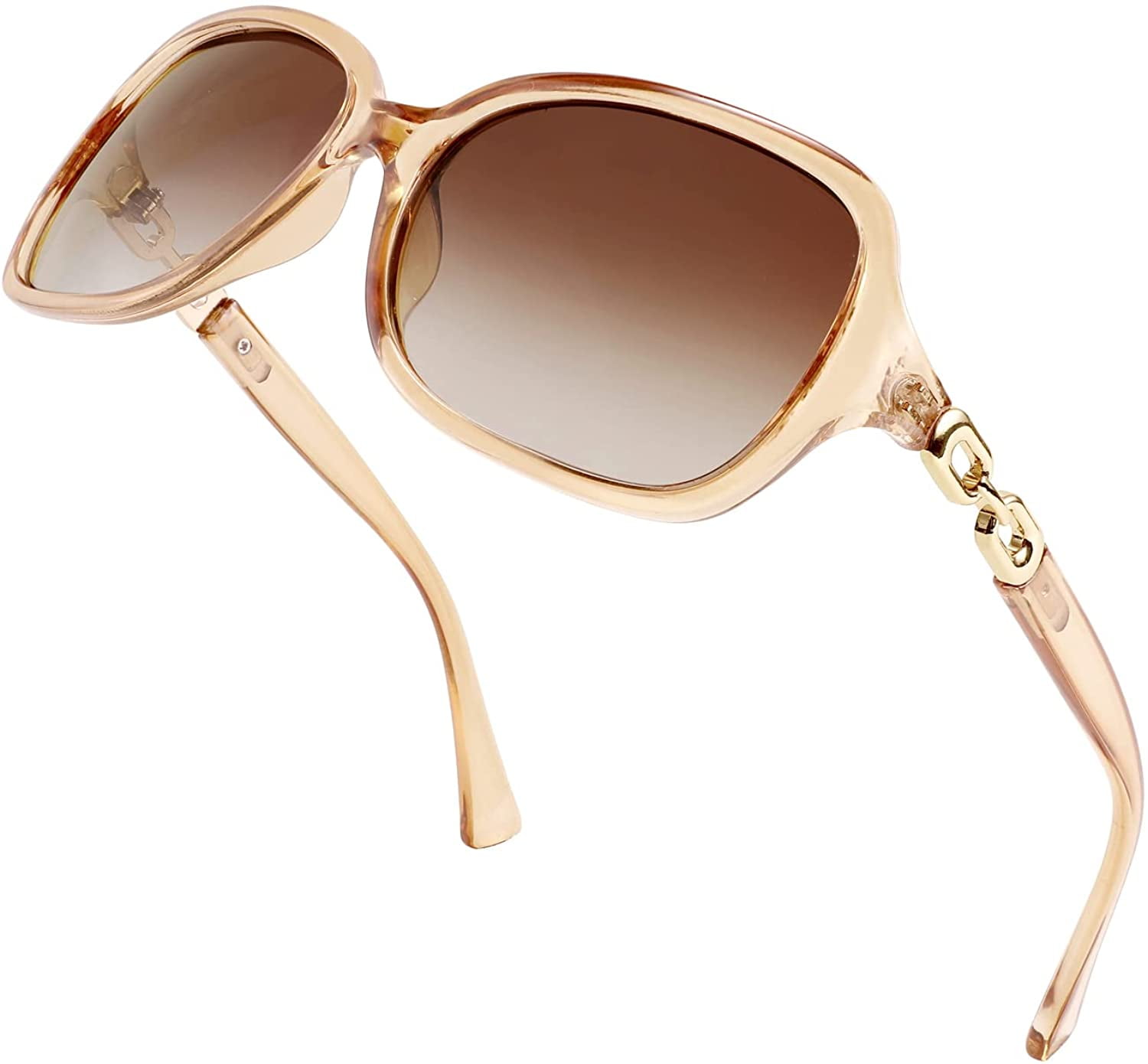 Square Polarized Sunglasses for Women Men Oversized Vintage Shades, Ac –  EASEHOLD