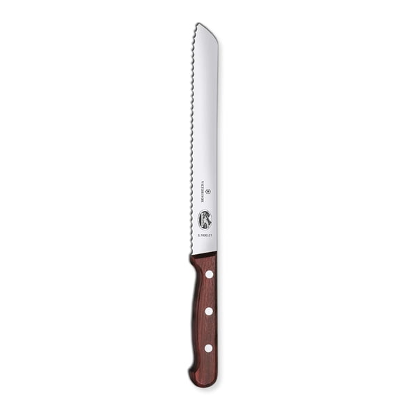 Victorinox Wood Collection Bread Knife - Serrated Blade with Wooden Handles, 8.3 in