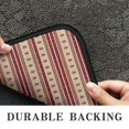 thumbnail image 6 of Brown and Red Christmas Striped Pattern Door Rugs,Washable Non Slip Door Mats Indoor,Decorative Door Mats,Entry Mat Indoor for Entrance,Bedroom,Kitchen,Bathroom,30"x17", 6 of 6