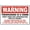 Warning Sign 2, variant on Theft From This Site Is A Crime Sign - 12×8 Inches, Aluminum Tin Warning, Home Outdoor Garden Security Decor