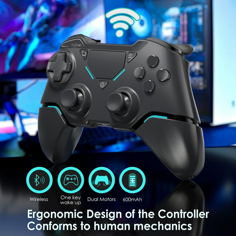 UHM Wireless Controller for P4/Pro/Slim/PC,Bluetooth Gamepad 