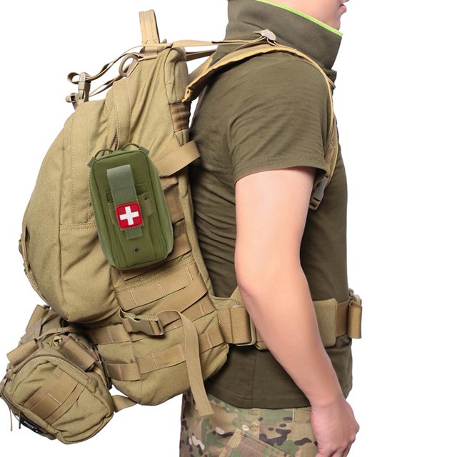 Botiquines de primeros auxilios a prueba de agua Bolsa médica Paquete de emergencia duradero (verde)