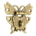 thumbnail image 4 of 50*43mm Butterfly Design Antique Gold colour Hasp Latch Jewelry Wooden Box Lock, 4 of 5