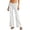Z4-White, variant on MuXiKeJi Clothes Women's Casual Side Striped Track Pants with Drawstring Waist and Wide Leg Cargo Design for Comfortable Loose Fit
