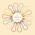 thumbnail image 4 of 750PCS 14 Colors Bulb Safety Pins Knitting Stitch Markers Sewing Making, 4 of 4
