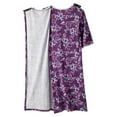 thumbnail image 2 of Women’s Open Back Adaptive Nightgown - Short Sleeve Nightgown for Seniors - Soft Scroll 3XL, 2 of 3