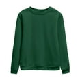 thumbnail image 3 of UJNDER Women's Crewneck Sweatshirt Solid Color Pullover Long Sleeve Casual Loose 2025 Fall GN1 XL, 3 of 3