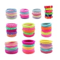 thumbnail image 2 of QIQUWOHUL A 100pc Candy Color Pack Accessories Hair Girls Totoal In Hair Scrunchies Girls’ Jewelry Sets, 2 of 9