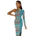 thumbnail image 5 of The Old Music Lovers Half Dleeve Split Dress Women"s evening dress Dress vintage, 5 of 6