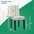 thumbnail image 2 of FDW Chaises de Salle à Manger Modernes Rembourrées en Tissu, Design Élégant (Ensemble de 4), 2 of 7