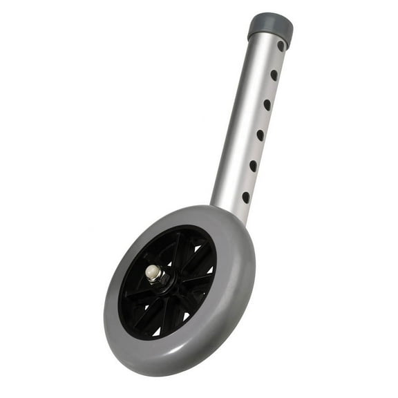 Carex 5-inch Replacement Walker Wheels for Seniors, Universal with Extension, 300 lb Weight Capacity