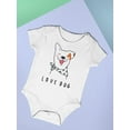 thumbnail image 3 of Love Dog Bodysuit Infant -Image by Shutterstock,  Newborn, 3 of 4