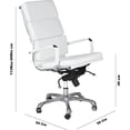 thumbnail image 2 of Silla Oficina Ejecutiva Piel blanca Italiana Grupo Microtec Replica Estilo Eames Aluminium Soft Pad Director ergonómica Minimalista Moderna softpad acojinada Negra Conferencia Sala de Juntas Grupo Microtec Eames Soft Pad, 2 of 4