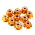 thumbnail image 1 of Nut Lock Insert Lock Nut 10PcsM3 Nylon Insert SelfLock Aluminum Nuts Hex Lock Nut Gold, 1 of 1