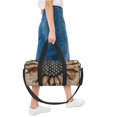 thumbnail image 6 of Bingfone USA Sunflower Flag Print Gym Duffle Backpack for Men Women,Travel Weekender Carry-On Bags with Detachable Back Pack Straps for Traveling Overnight Climb Sports, 6 of 7