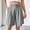Gray, variant on Bermuda Shorts for Women Summer Dressy Casual Elastic High Waisted Wide Leg Knee Length Shorts with Pockets Khaki XL(XL)
