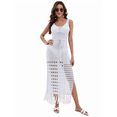 thumbnail image 2 of Loose Beach Cover Up Women'S Knit Dress Gray S, 2 of 7