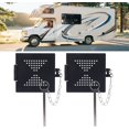 thumbnail image 2 of 2Pcs RV Bumper Cap Cover Small Vent Holes Carbon Steel Plug for Standard 4 Inch Square Bumper RV, 2 of 8