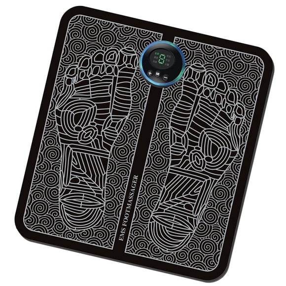 Esterilla de masaje portátil totalmente automática con estimulador eléctrico de pies EMS. Estilo C