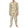 thumbnail image 3 of Hirioo Cute Puppy for Men's Pajama Sets 2 Piece Pjs Men's Long-Sleeved Pajama Set Button Down Sleepwear,S-XXL-X-Large, 3 of 7