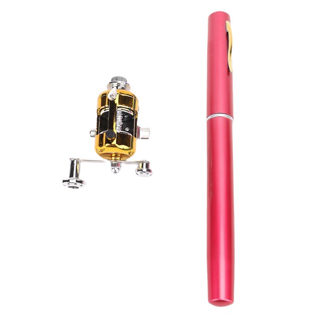 Canne à Pêche Portable, Canne à Pêche de Poche Légère avec Moulinet, Haute Résistance, Déclaration de Mode pour la Pêche