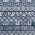 thumbnail image 1 of oneOone Silk Tabby Medium Blue Fabric Aaian Batik Fabric For Sewing Printed Craft Fabric By The Yard 42 Inch Wide, 1 of 4