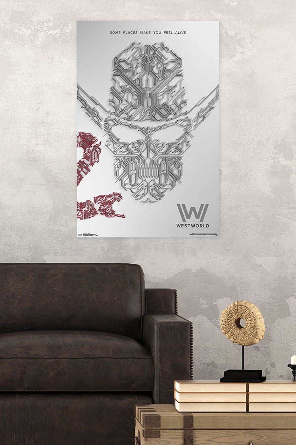 Westworld - White Poster and Poster Mount Bundle