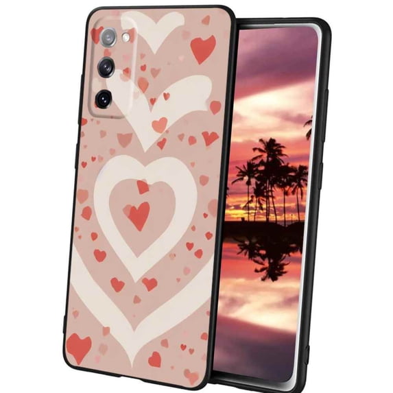 Compatible with Samsung Galaxy S20 Phone Case, Love-Heart Case Men Women, Flexible Silicone Shockproof Case for Samsung Galaxy S20