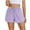 Purple-04, variant on Mitankcoo Women's Striped Sleep Shorts - Drawstring Elastic Waist - Cropped Comfort Homewear Short Pants